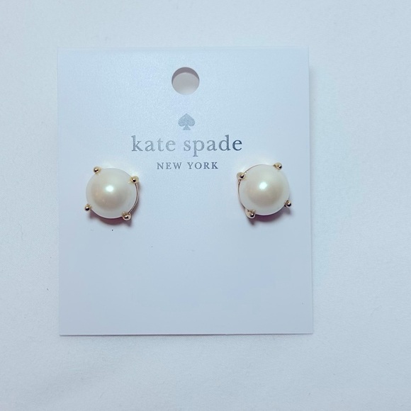 Kate Spade  Pearl gumdrop Studs earrings - Picture 2 of 5